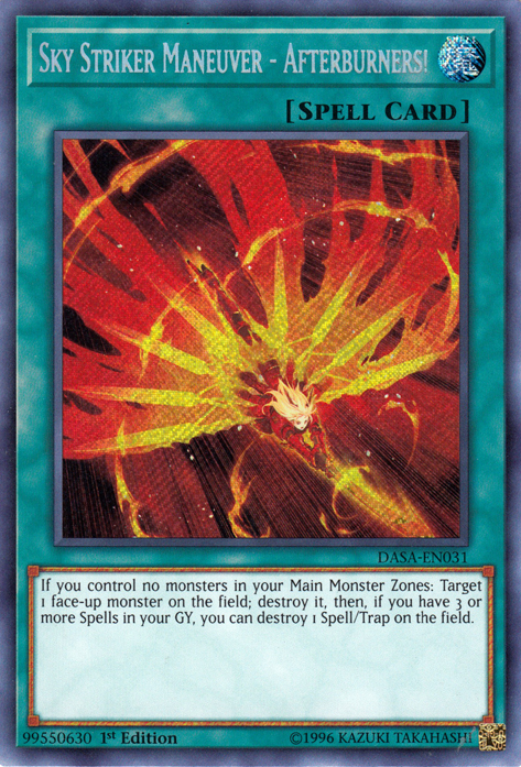 Sky Striker Maneuver - Afterburners! [DASA-EN031] Secret Rare | Galactic Gamez