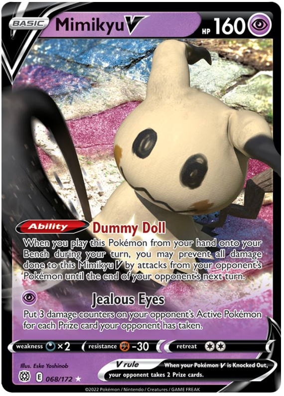 Mimikyu V (068/172) [Sword & Shield: Brilliant Stars] | Galactic Gamez