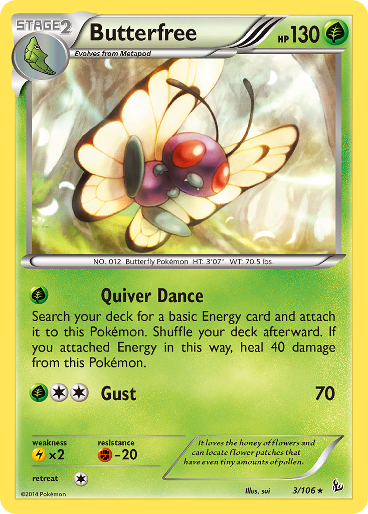 Butterfree (3/106) [XY: Flashfire] | Galactic Gamez