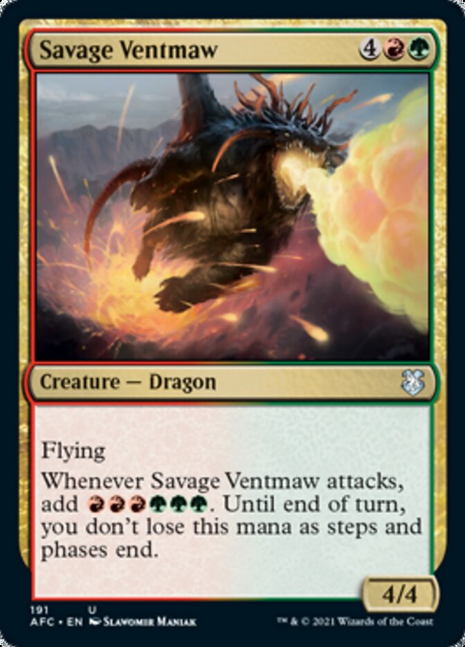 Savage Ventmaw [Dungeons & Dragons: Adventures in the Forgotten Realms Commander] | Galactic Gamez