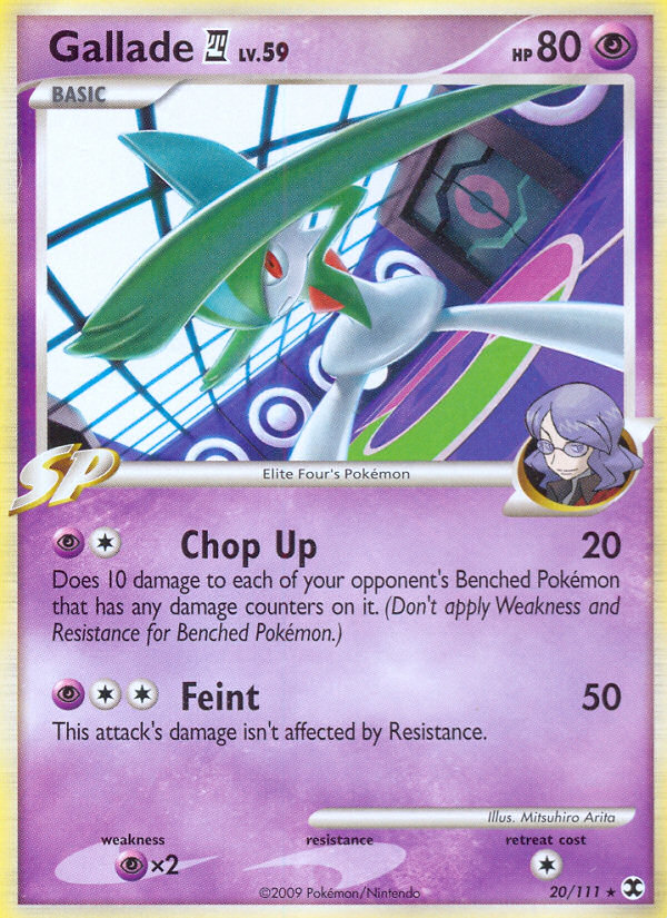 Gallade (20/111) [Platinum: Rising Rivals] | Galactic Gamez