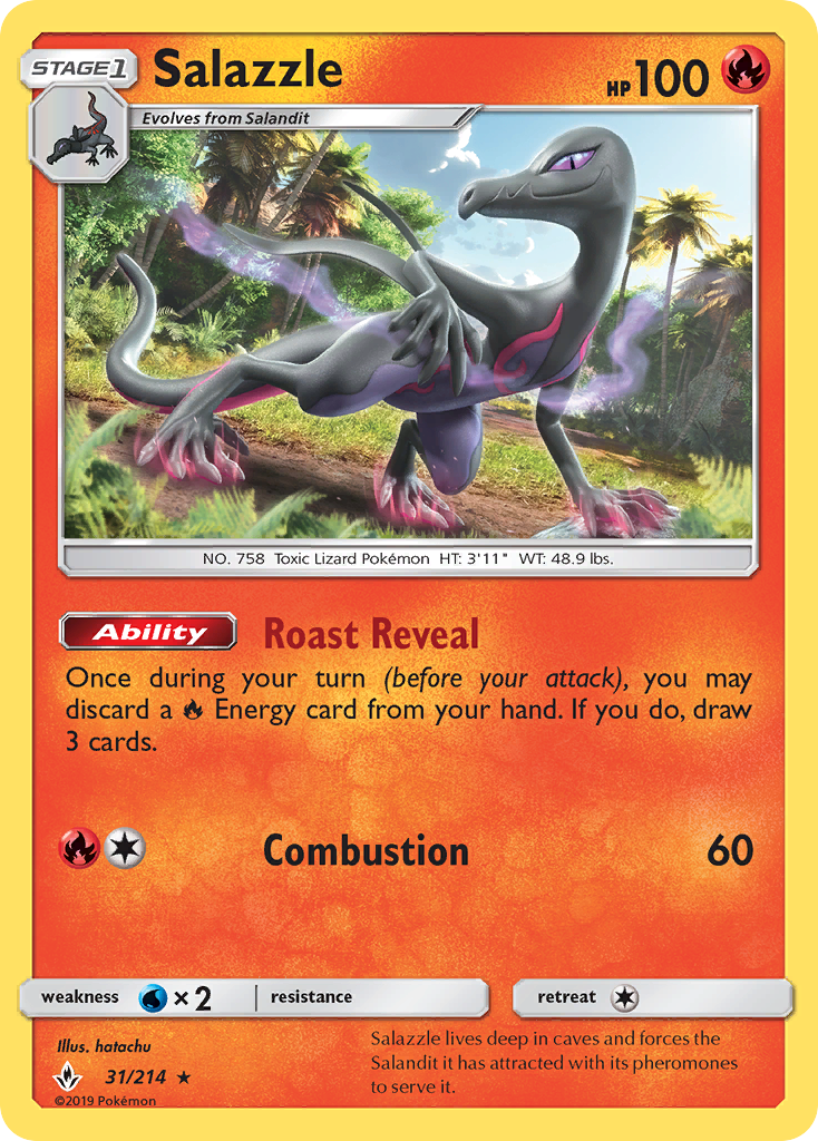 Salazzle (31/214) [Sun & Moon: Unbroken Bonds] | Galactic Gamez