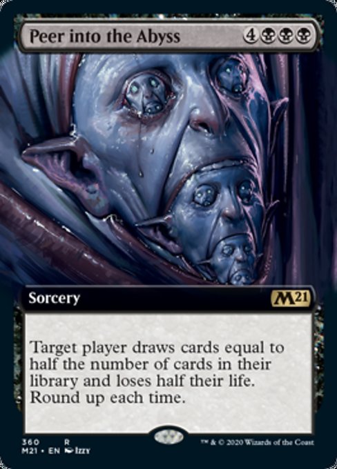 Peer Into the Abyss (Extended Art) [Core Set 2021] | Galactic Gamez