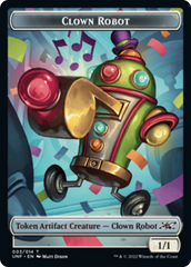 Clown Robot (003) // Treasure (012) Double-sided Token [Unfinity Tokens] | Galactic Gamez