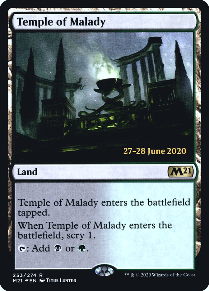 Temple of Malady  [Core Set 2021 Prerelease Promos] | Galactic Gamez