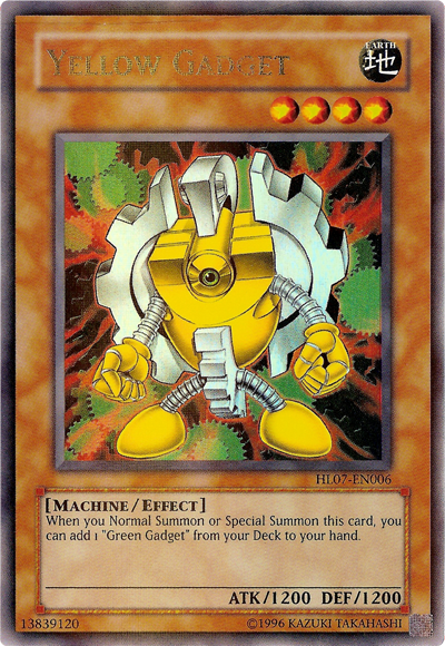 Yellow Gadget [HL07-EN006] Parallel Rare | Galactic Gamez