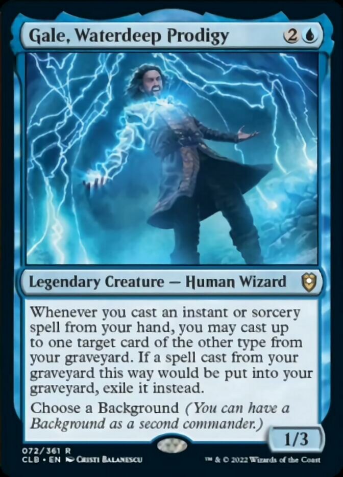 Gale, Waterdeep Prodigy [Commander Legends: Battle for Baldur's Gate] | Galactic Gamez