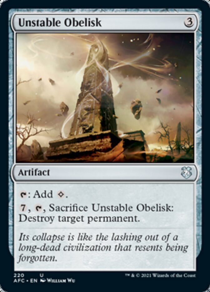 Unstable Obelisk [Dungeons & Dragons: Adventures in the Forgotten Realms Commander] | Galactic Gamez