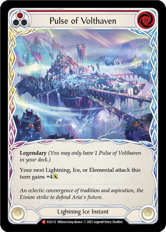 Pulse of Volthaven [ELE112] (Tales of Aria)  1st Edition Cold Foil | Galactic Gamez