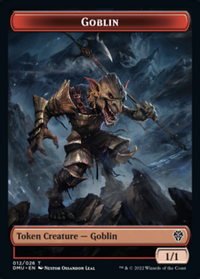 Saproling // Goblin Double-sided Token [Dominaria United Tokens] | Galactic Gamez
