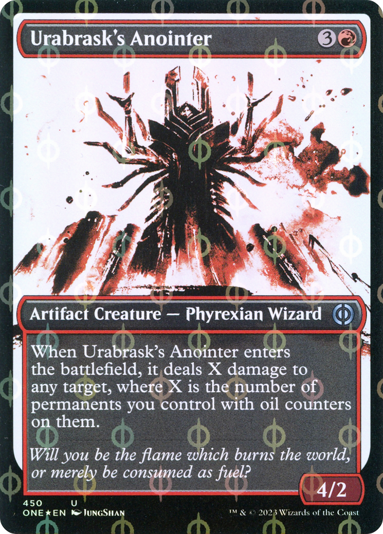 Urabrask's Anointer (Showcase Ichor Step-and-Compleat Foil) [Phyrexia: All Will Be One] | Galactic Gamez