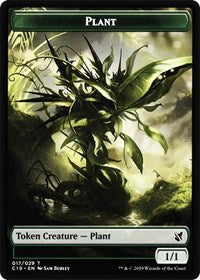 Plant // Morph Double-sided Token [Commander 2019 Tokens] | Galactic Gamez