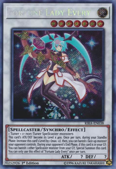 Fortune Lady Every [RIRA-EN038] Secret Rare | Galactic Gamez