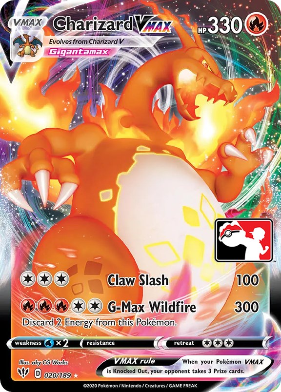 Charizard VMAX (020/189) [Prize Pack Series One] | Galactic Gamez