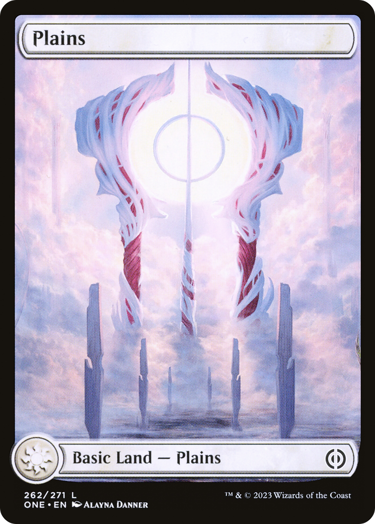 Plains (262) (Full-Art) [Phyrexia: All Will Be One] | Galactic Gamez