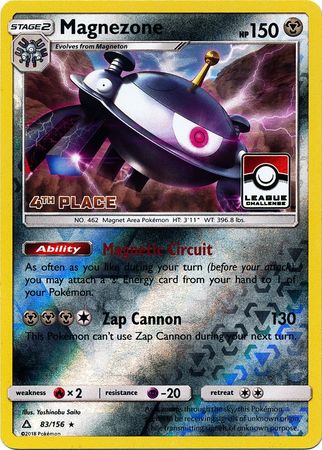 Magnezone (83/156) (League Promo 4th Place) [Sun & Moon: Ultra Prism] | Galactic Gamez