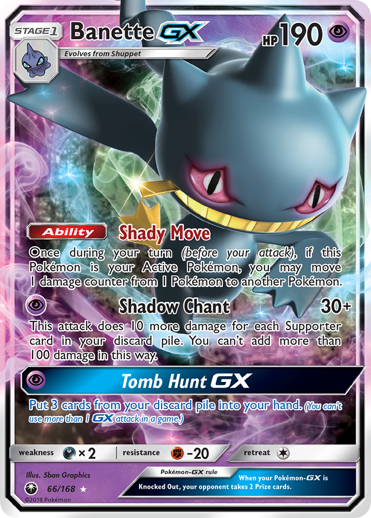 Banette GX (66/168) [Sun & Moon: Celestial Storm] | Galactic Gamez