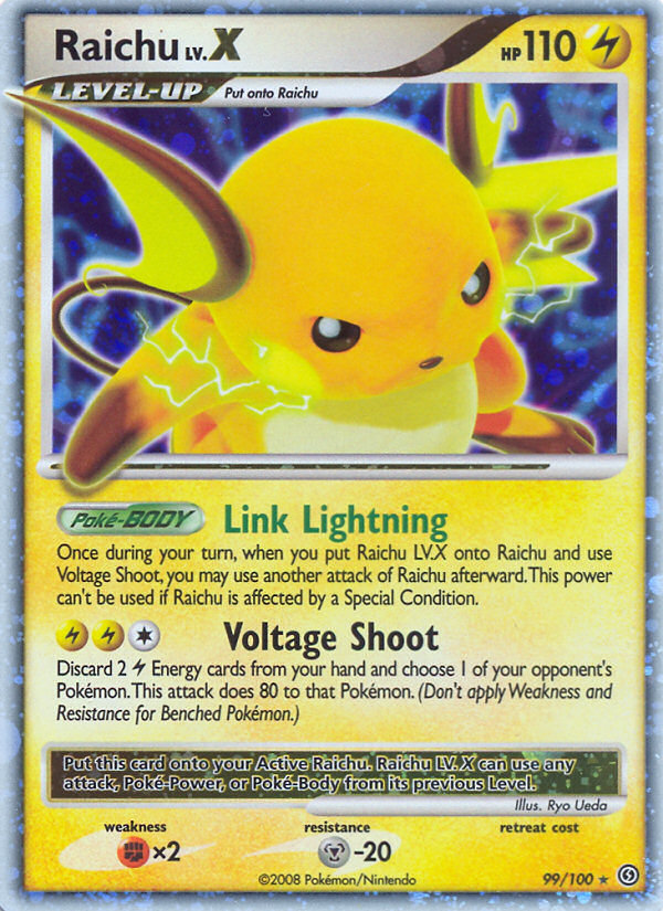 Raichu LV.X (99/100) [Diamond & Pearl: Stormfront] | Galactic Gamez