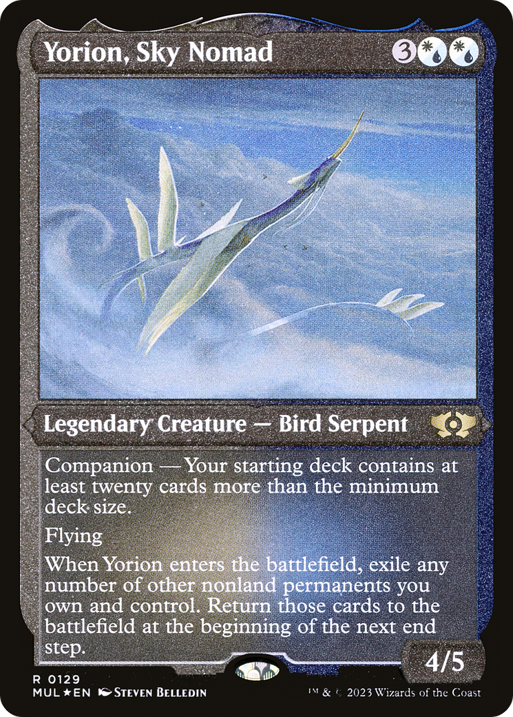 Yorion, Sky Nomad (Foil Etched) [Multiverse Legends] | Galactic Gamez