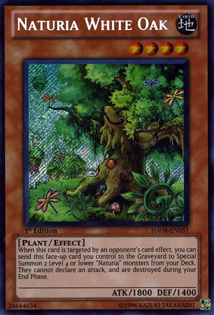 Naturia White Oak [HA04-EN051] Secret Rare | Galactic Gamez