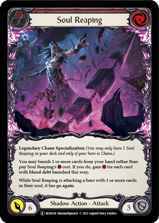 Soul Reaping (Rainbow Foil) [U-MON199-RF] Unlimited Edition Rainbow Foil | Galactic Gamez