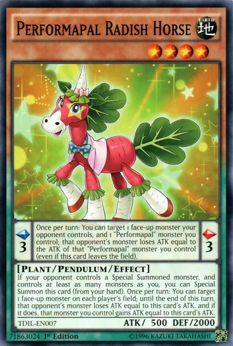 Performapal Radish Horse [TDIL-EN007] Common | Galactic Gamez