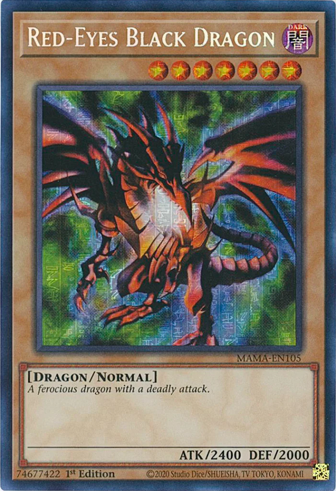 Red-Eyes Black Dragon [MAMA-EN105] Secret Pharaoh's Rare | Galactic Gamez