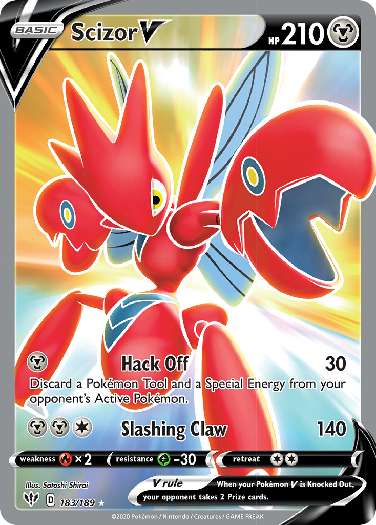 Scizor V (183/189) [Sword & Shield: Darkness Ablaze] | Galactic Gamez