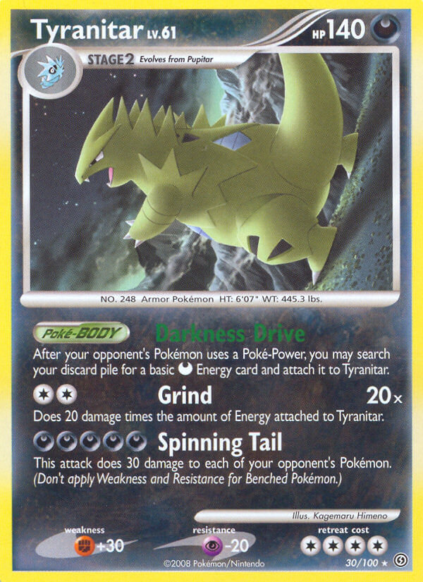 Tyranitar (30/100) (Theme Deck Exclusive) [Diamond & Pearl: Stormfront] | Galactic Gamez