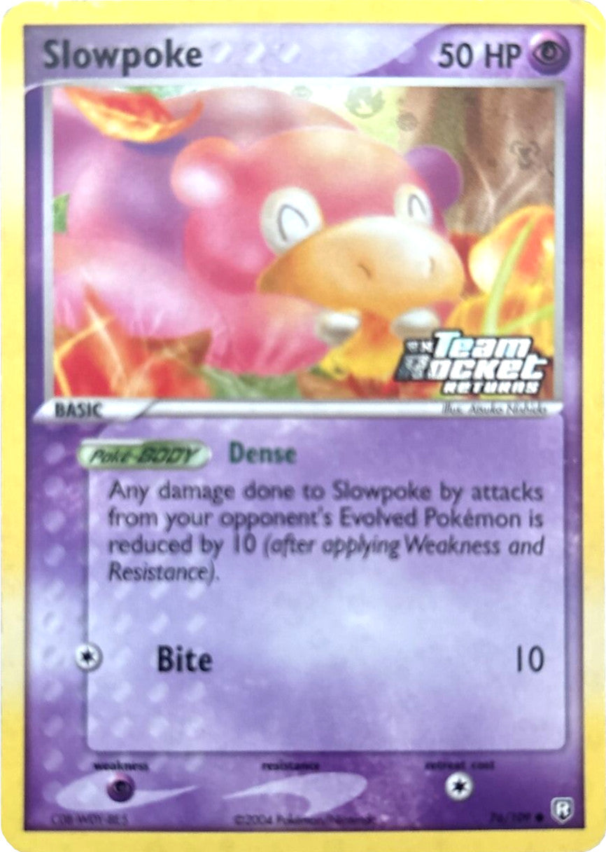 Slowpoke (76/109) (Stamped) [EX: Team Rocket Returns] | Galactic Gamez