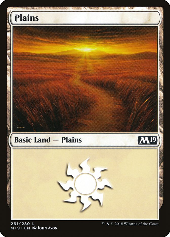 Plains (261) [Core Set 2019] | Galactic Gamez