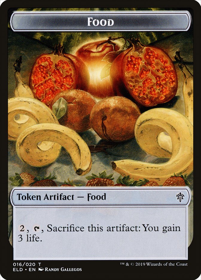 Food (016/020) [Throne of Eldraine Tokens] | Galactic Gamez