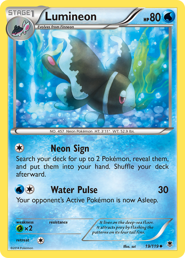 Lumineon (19/119) [XY: Phantom Forces] | Galactic Gamez