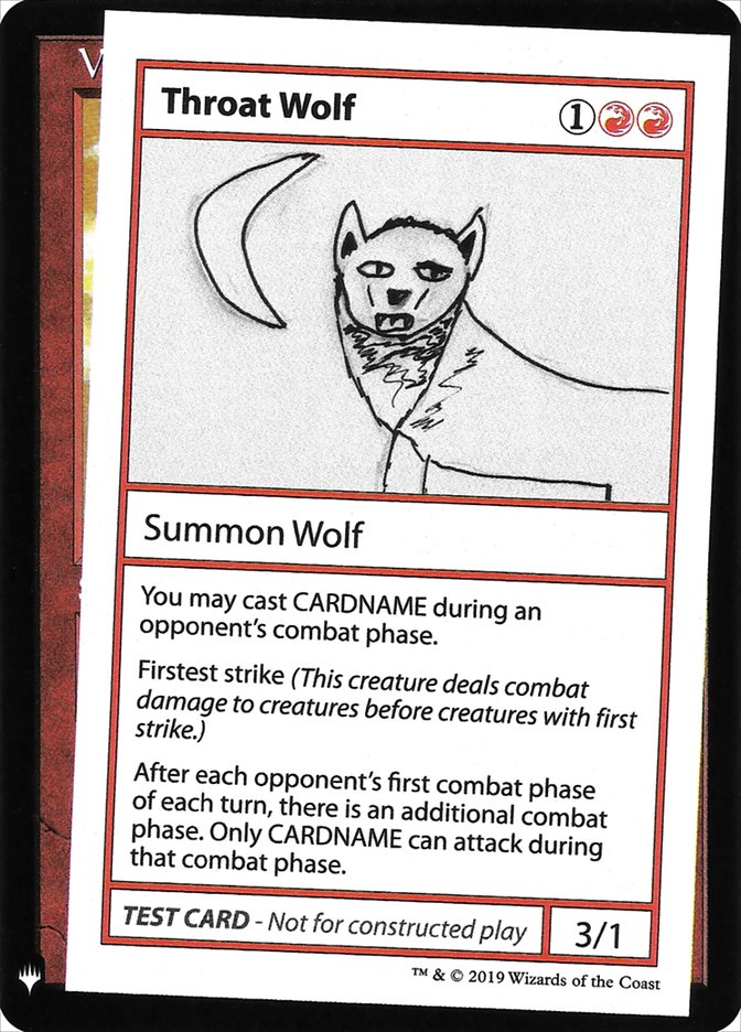 Throat Wolf [Mystery Booster Playtest Cards] | Galactic Gamez