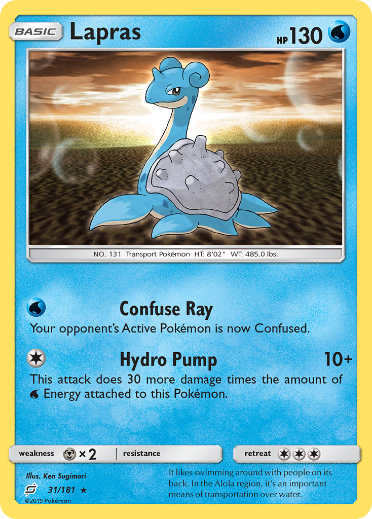 Lapras (31/181) [Sun & Moon: Team Up] | Galactic Gamez