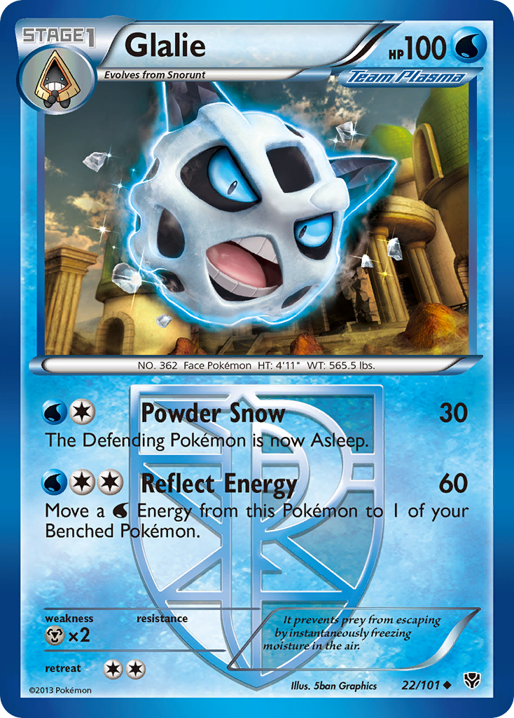 Glalie (22/101) [Black & White: Plasma Blast] | Galactic Gamez