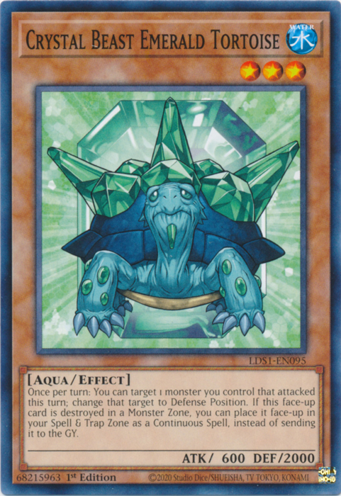 Crystal Beast Emerald Tortoise [LDS1-EN095] Common | Galactic Gamez