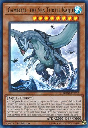 Gameciel, the Sea Turtle Kaiju [DUDE-EN037] Ultra Rare | Galactic Gamez