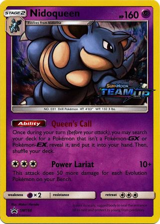 Nidoqueen (SM160) (Staff) [Sun & Moon: Black Star Promos] | Galactic Gamez