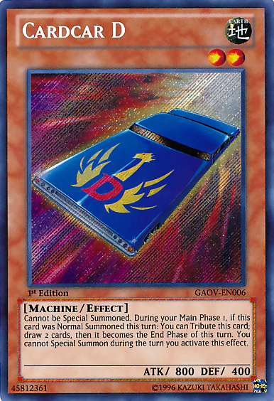 Cardcar D [GAOV-EN006] Secret Rare | Galactic Gamez