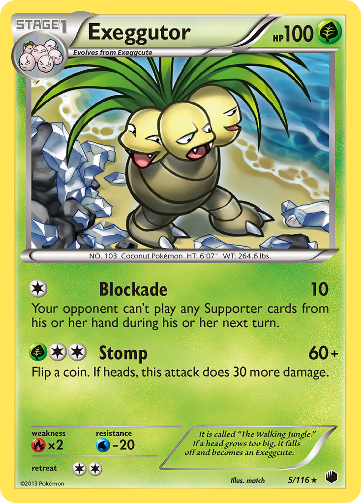 Exeggutor (5/116) [Black & White: Plasma Freeze] | Galactic Gamez