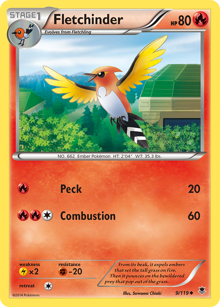 Fletchinder (9/119) [XY: Phantom Forces] | Galactic Gamez