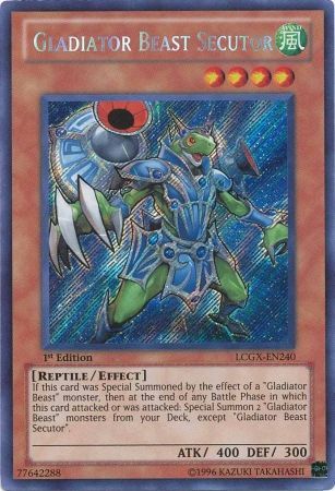 Gladiator Beast Secutor [LCGX-EN240] Secret Rare | Galactic Gamez