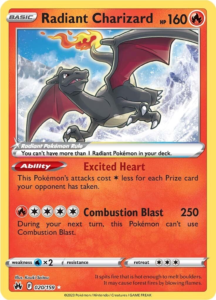 Radiant Charizard (020/159) [Sword & Shield: Crown Zenith] | Galactic Gamez