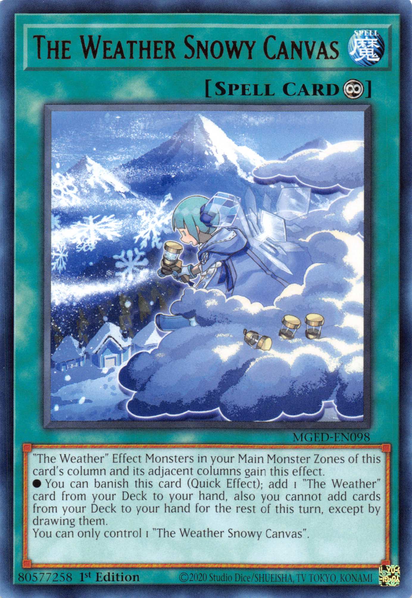 The Weather Snowy Canvas [MGED-EN098] Rare | Galactic Gamez