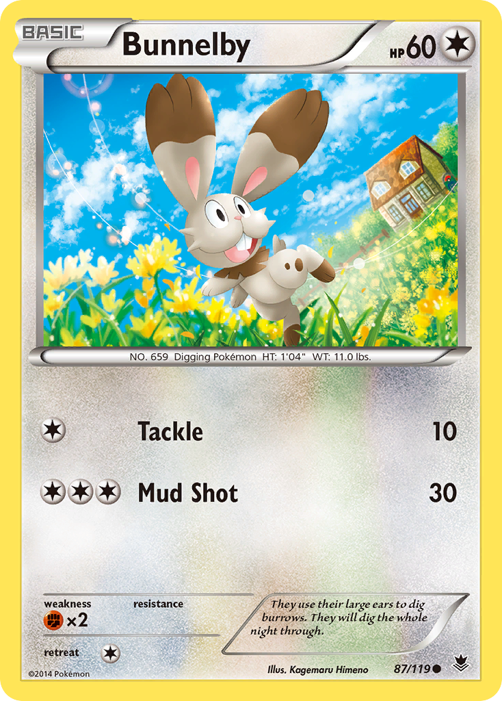 Bunnelby (87/119) [XY: Phantom Forces] | Galactic Gamez