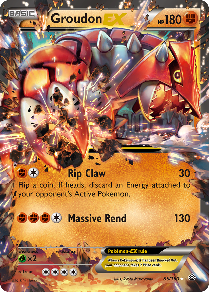 Groudon EX (85/160) [XY: Primal Clash] | Galactic Gamez