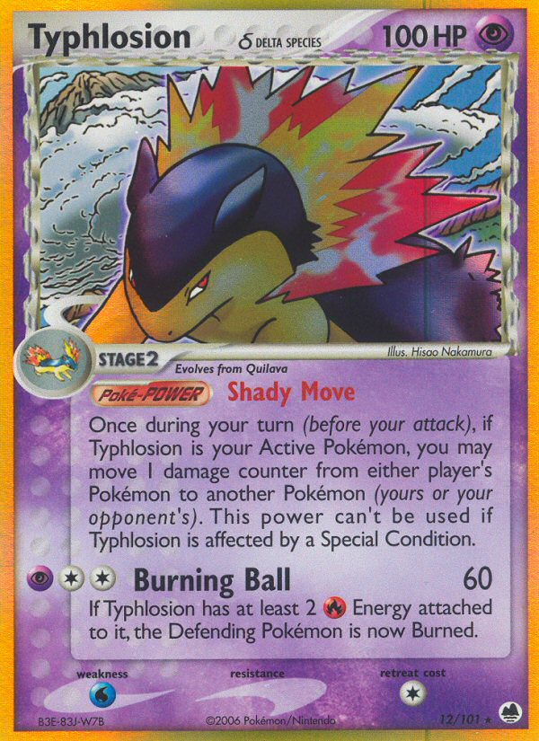 Typhlosion (12/101) (Delta Species) [EX: Dragon Frontiers] | Galactic Gamez