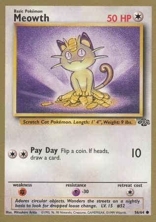 Meowth (56/64) (Gold Bordered Promo) [Jungle Unlimited] | Galactic Gamez