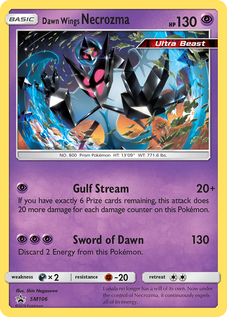 Dawn Wings Necrozma (SM106) [Sun & Moon: Black Star Promos] | Galactic Gamez